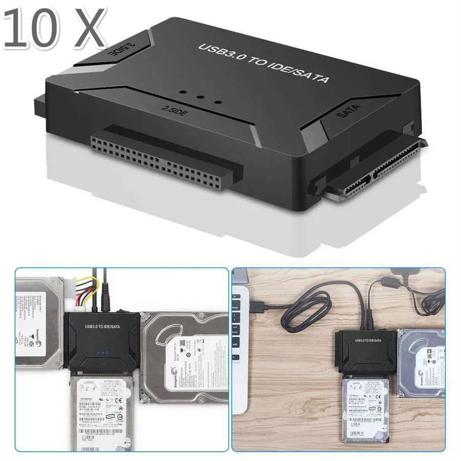 10 шт. Комплект USB 3,0 до 2,5 "3,5" SATA IDE жесткий диск HDD SSD адаптер конвертер кабель комплект 10X
10 шт. Комплект USB 3,0 до 2,5 "3,5" SATA IDE жесткий диск HDD SSD адаптер конвертер кабель комплект 10X