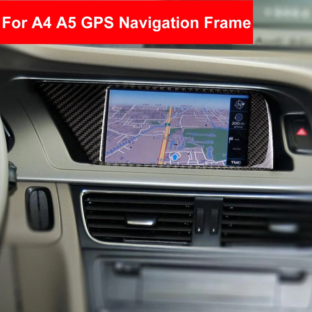 Car Styling Carbon Fiber GPS Navigation Frame Sticker For Audi A4 B8 A5 2009-2016 Auto GPS Screen Cover Interior Trim Decals
Car Styling Carbon Fiber GPS Navigation Frame Sticker For Audi A4 B8 A5 2009-2016 Auto GPS Screen Cover Interior Trim Decals