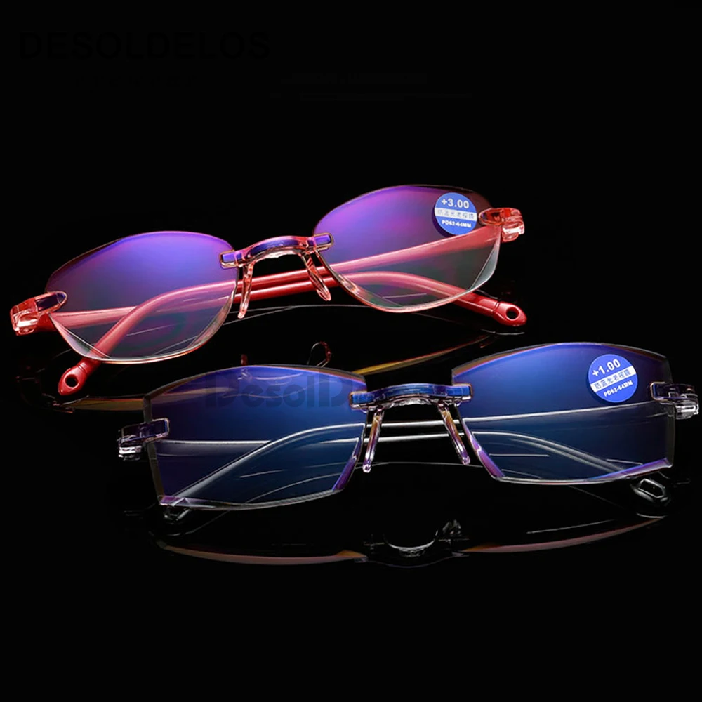 Rimless Diamond Trimming Reading Glasses+1.0 +1.50 +2.0 +2.50 +3.0 +4.0 For Men Women Elderly Anti Blue Light Reading Glass
Rimless Diamond Trimming Reading Glasses+1.0 +1.50 +2.0 +2.50 +3.0 +4.0 For Men Women Elderly Anti Blue Light Reading Glass