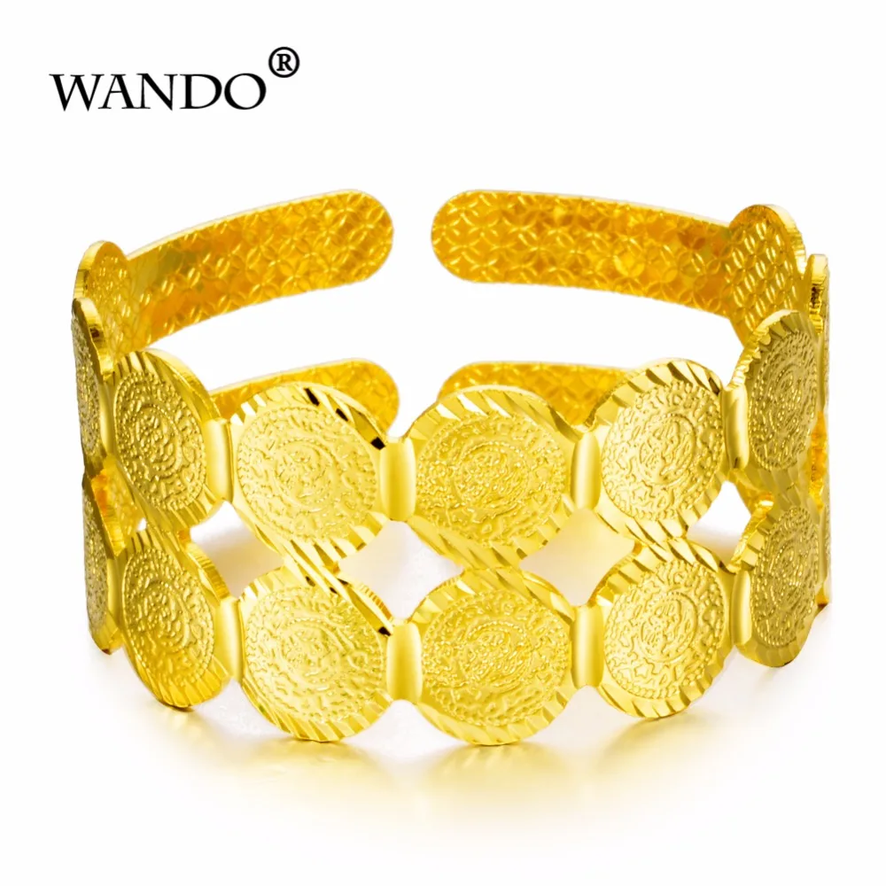 WANDO Coin Bangle for Women Islam Charm Bracelets Gold Color Middle Eastern Arab Coins Jewelry b61
WANDO Coin Bangle for Women Islam Charm Bracelets Gold Color Middle Eastern Arab Coins Jewelry b61