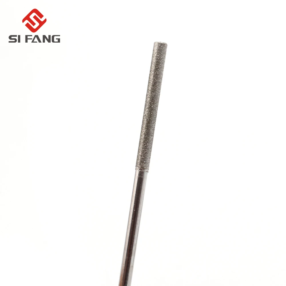 10Pcs 3mm Shank Diamond Coated Grinding Head Glass Burrs Rods For Dremel Rotary Tools 70MM Total Length
10Pcs 3mm Shank Diamond Coated Grinding Head Glass Burrs Rods For Dremel Rotary Tools 70MM Total Length