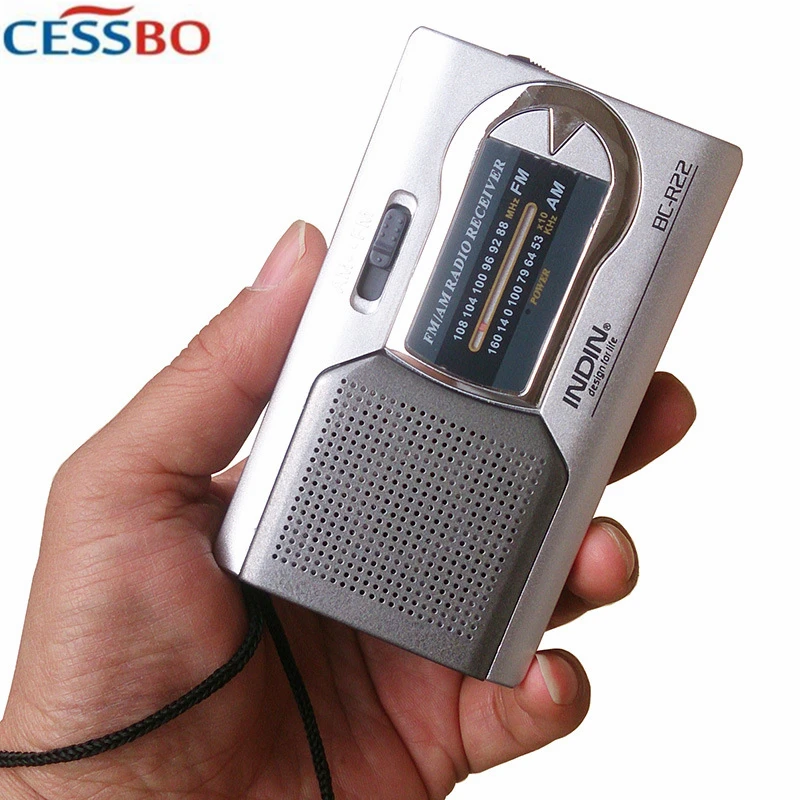 Портативный FM/AM радиоприемник тонкий мини стереоплеер динамик для кемпинга MP3