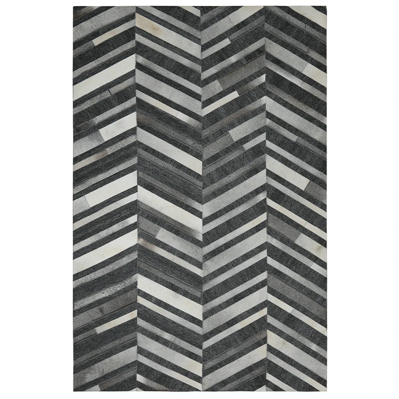 Modern style luxury cowhide seamed square gray striped rug natural cow skin chequer carpet for living room bedroom decoration
Modern style luxury cowhide seamed square gray striped rug natural cow skin chequer carpet for living room bedroom decoration