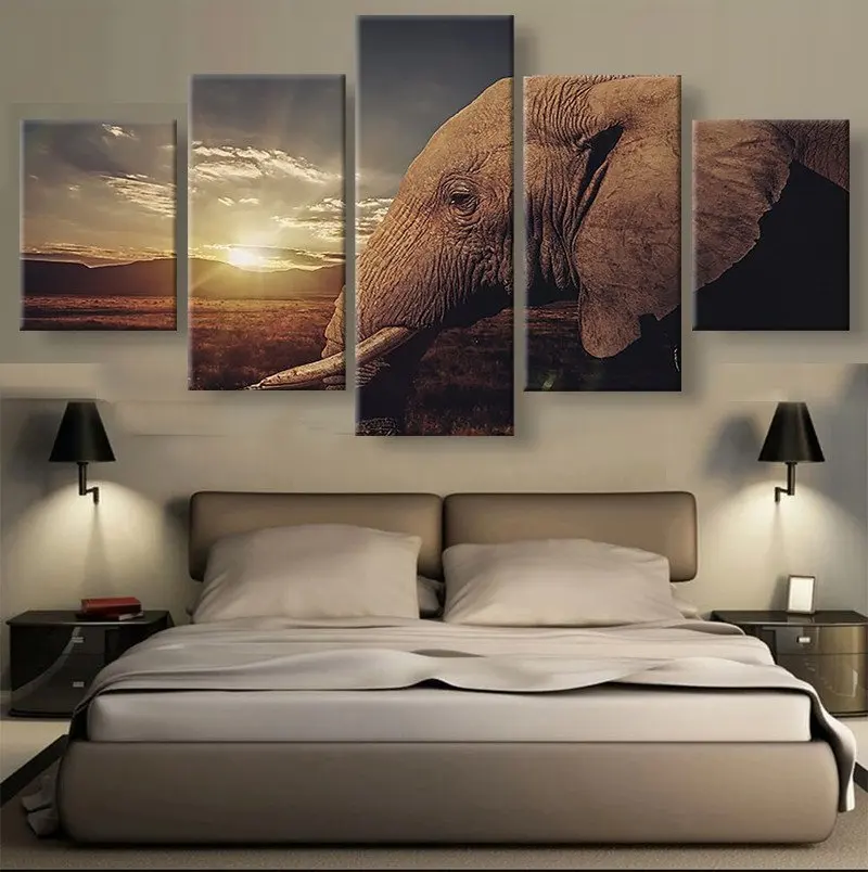 5 print canvas painting elephant wall artist residence decoration living room art picture animal poster 
5 print canvas painting elephant wall artist residence decoration living room art picture animal poster