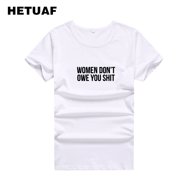 HETUAF WOMEN DON'T OWE YOU SHIT Funny T Shirts Women Hip Hop Printed Summer Tshirt Women Tops Harajuku Punk Rock Tee Shirt Femme
HETUAF WOMEN DON'T OWE YOU SHIT Funny T Shirts Women Hip Hop Printed Summer Tshirt Women Tops Harajuku Punk Rock Tee Shirt Femme