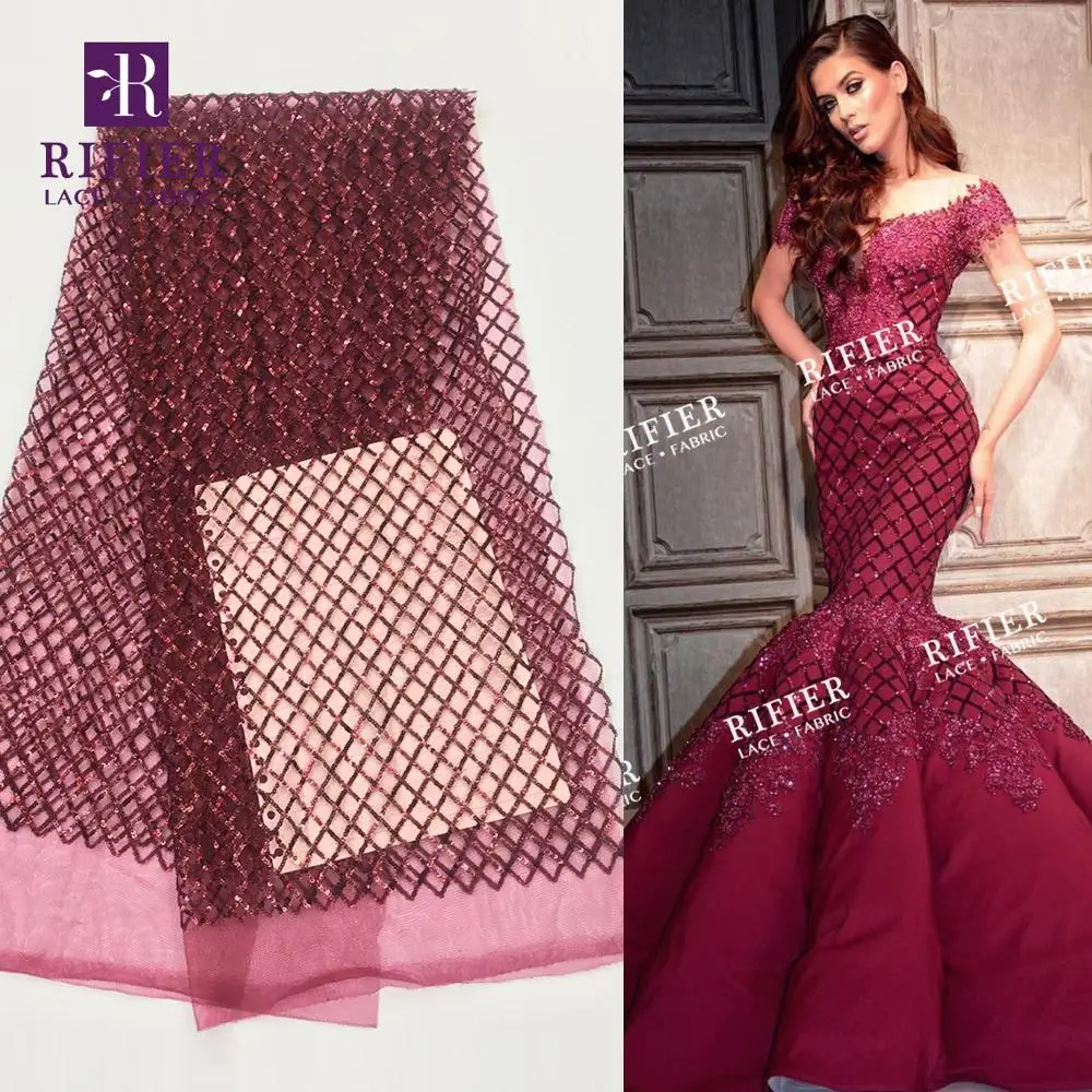 Burgundy Sequins African Nigerian Mesh For Noble Lady Prom Wedding Bride Dresses Nigerian Women Laces 2019 Latest Sequined Mesh
Burgundy Sequins African Nigerian Mesh For Noble Lady Prom Wedding Bride Dresses Nigerian Women Laces 2019 Latest Sequined Mesh