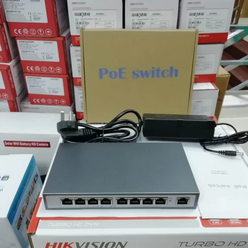 poe 8 port switch AP RJ45 Uplink POE Switch Network of compatible network cameras and wireless power IEEE 802.3af(15.4W) | Безопасность