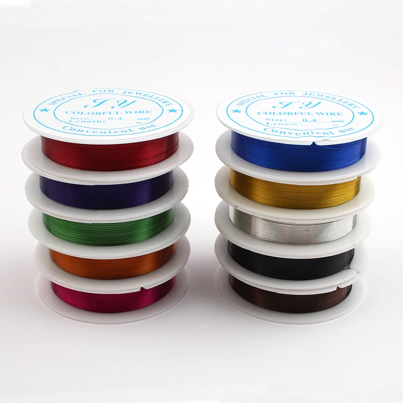 Newly 0.4mm 26 gauge Colored Iron Wire 10pcs/lot for 10 colors Jewelry Beading DIY Soft Solid Wire Supplies
Newly 0.4mm 26 gauge Colored Iron Wire 10pcs/lot for 10 colors Jewelry Beading DIY Soft Solid Wire Supplies