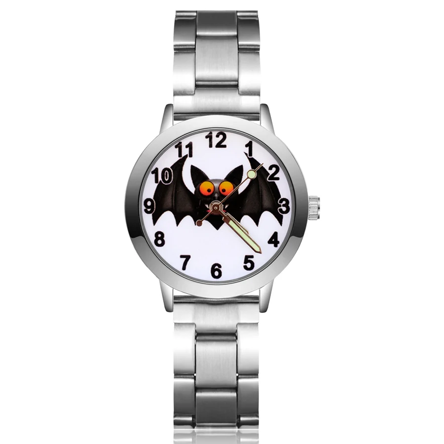 Cute Cartoon HALLOWEEN skeleton pumpkin style Children's Watches Kids Student Girls boys Quartz Metal steel Wrist Watch JA55
Cute Cartoon HALLOWEEN skeleton pumpkin style Children's Watches Kids Student Girls boys Quartz Metal steel Wrist Watch JA55