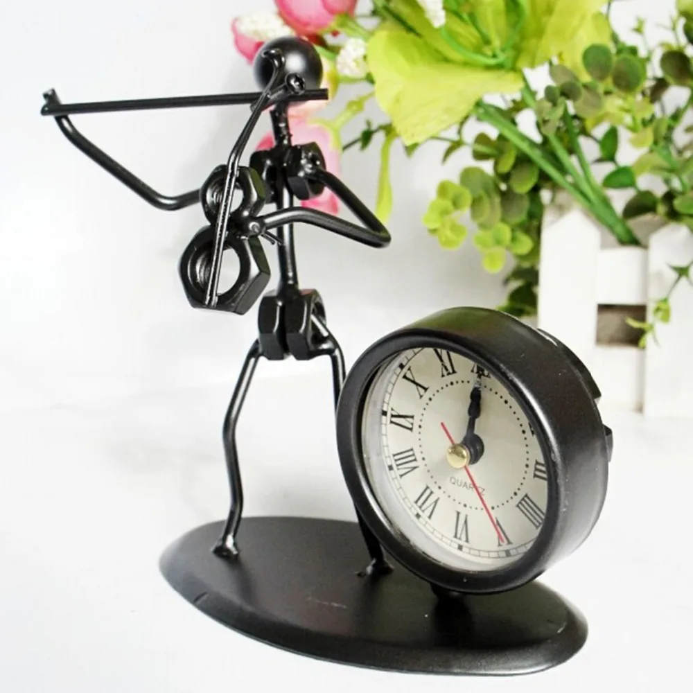 New Black Iron Violin Tabletop Table Clock Creative Watches Home Decoration Gift HG60DF151
New Black Iron Violin Tabletop Table Clock Creative Watches Home Decoration Gift HG60DF151