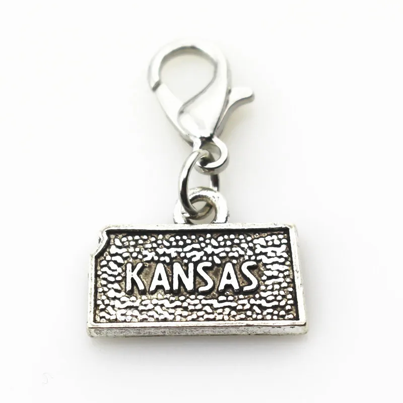 Wholesale 50pcs American KANSAS Charms Macroporous beads Hanging Charm Diy Bracelet Jewelry Lobster Clasp Dangle Charm
Wholesale 50pcs American KANSAS Charms Macroporous beads Hanging Charm Diy Bracelet Jewelry Lobster Clasp Dangle Charm
