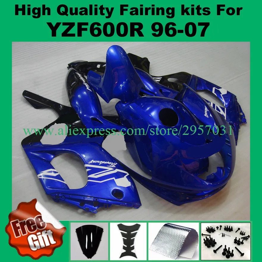 For YAMAHA YZF600R 96-07 YZF 600R 600 96 97 98 99 00 01 02 03 04 05 06 07 All blue Fairing Free screws+gifts
For YAMAHA YZF600R 96-07 YZF 600R 600 96 97 98 99 00 01 02 03 04 05 06 07 All blue Fairing Free screws+gifts