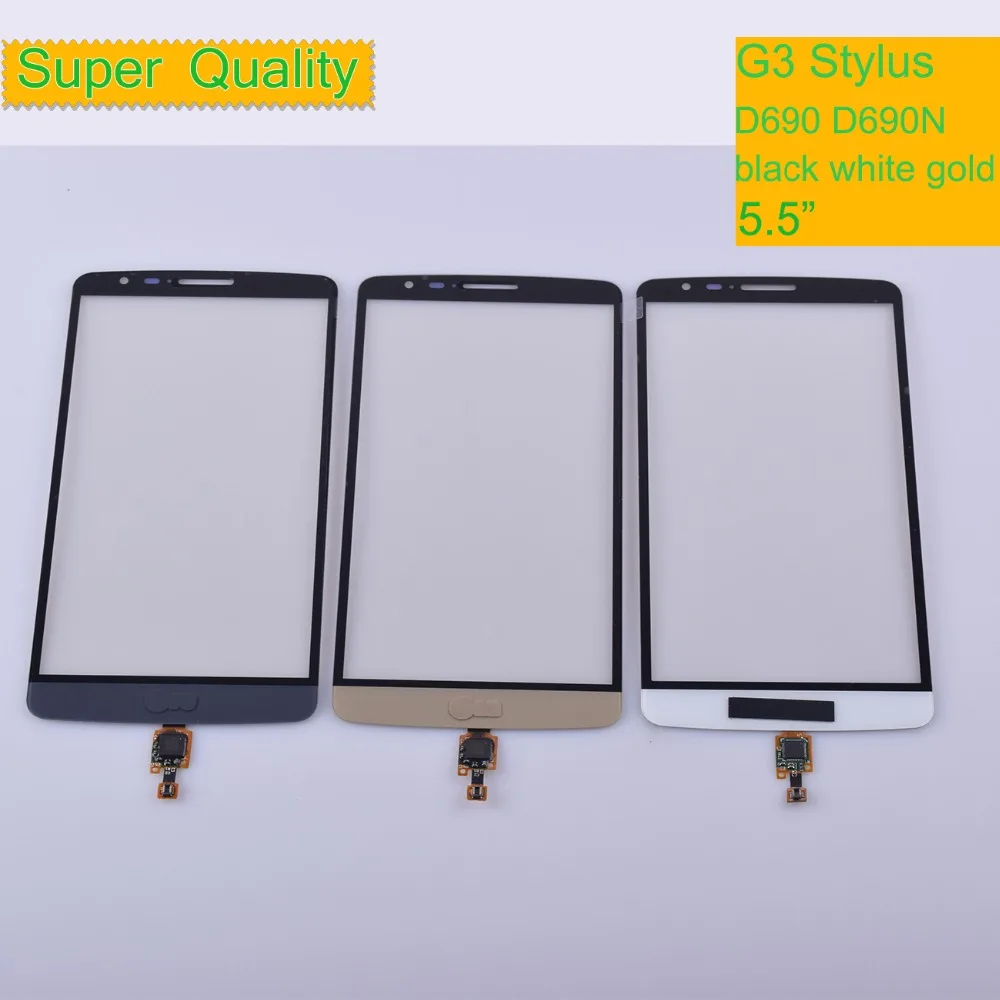 10Pcs/lot For LG G3 Stylus D690N D690 Touch Screen Touch Panel Sensor Digitizer Front Glass Outer Lens Touchscreen NO LCD
10Pcs/lot For LG G3 Stylus D690N D690 Touch Screen Touch Panel Sensor Digitizer Front Glass Outer Lens Touchscreen NO LCD