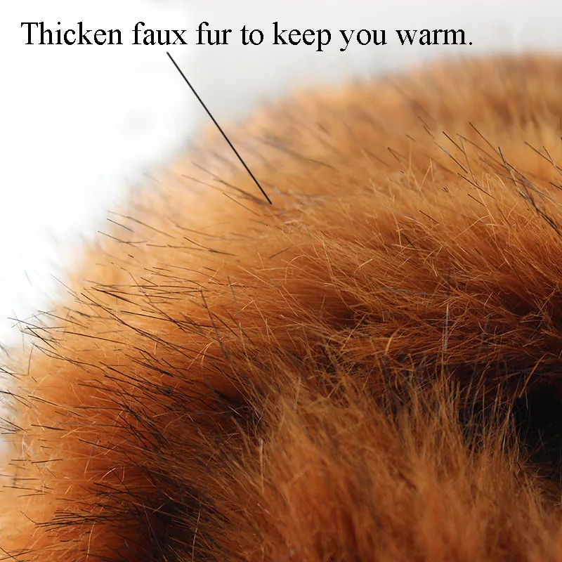 CAMOLAND 2018 Mens Winter Fur Trapper Trooper Hat Bomber with Ear Flaps Warm Russian Ushanka Skiing Hunting Hats for Men | Аксессуары