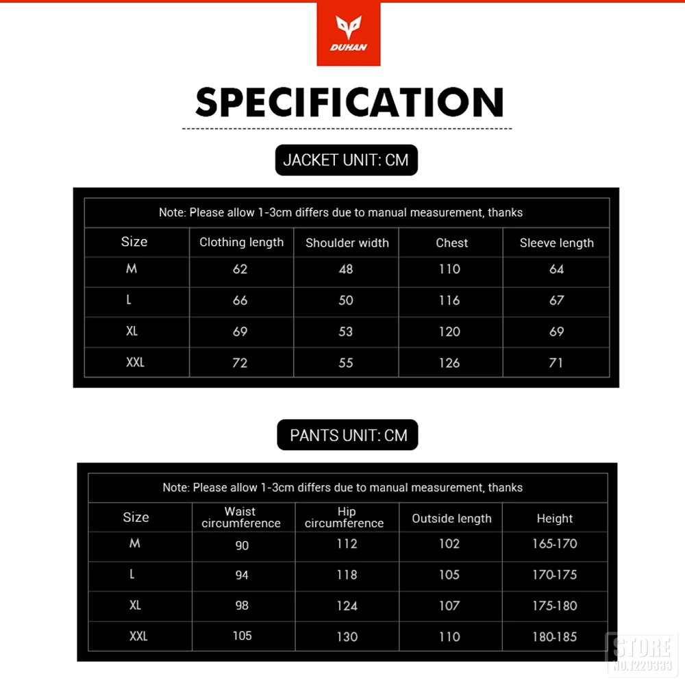DUHAN Motorcycle Jacket Men + Protector Motorcycle Pants Windproof Clothing With Cotton Liner Protective Gear Racing Moto Jacket
DUHAN Motorcycle Jacket Men + Protector Motorcycle Pants Windproof Clothing With Cotton Liner Protective Gear Racing Moto Jacket