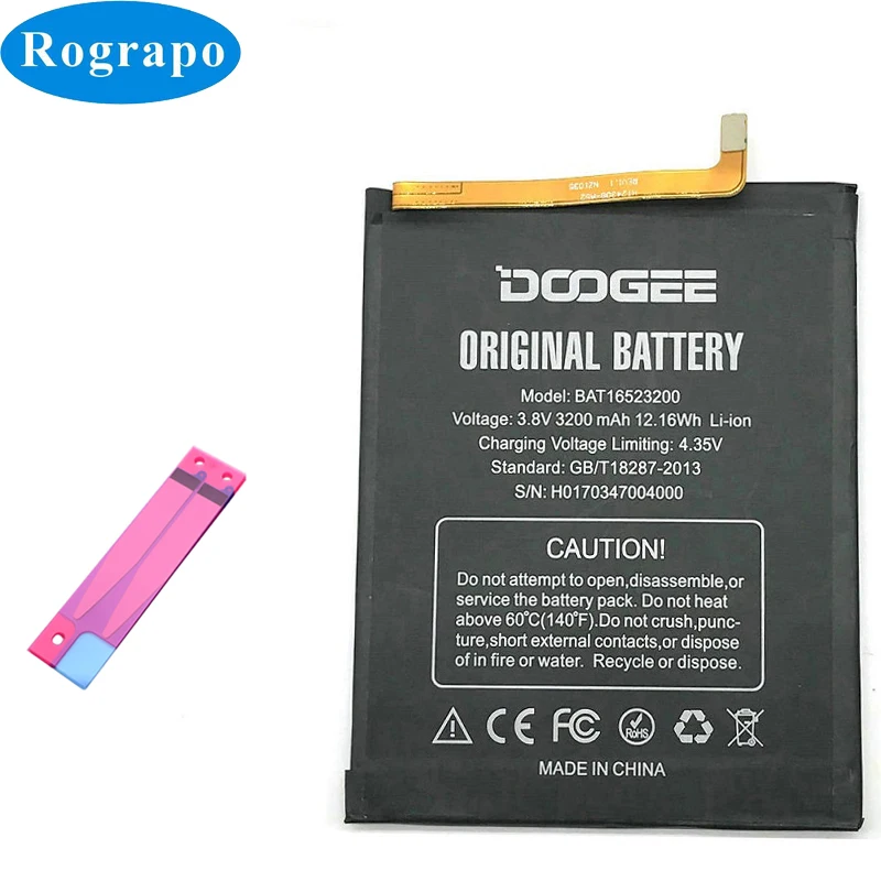 100% New 3200mAh BAT16523200 High Quality Replacement Battery For Doogee Y6 C Y6C MTK6750 Octa Core Mobile Phone
100% New 3200mAh BAT16523200 High Quality Replacement Battery For Doogee Y6 C Y6C MTK6750 Octa Core Mobile Phone