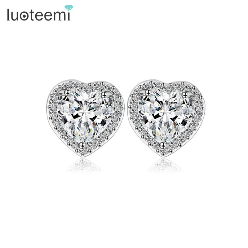 LUOTEEMI Fashion Small Size Cute Love Heart CZ Stud Earrings for Lady OL Style Earring Jewelry Good Bridal Wedding Gifts
LUOTEEMI Fashion Small Size Cute Love Heart CZ Stud Earrings for Lady OL Style Earring Jewelry Good Bridal Wedding Gifts