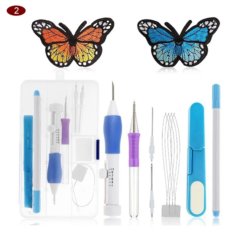 Magic Embroidery Pen Stitching Punch Needle Set Craft Knitting Sewing Tool For Threaders SDF-SHIP
Magic Embroidery Pen Stitching Punch Needle Set Craft Knitting Sewing Tool For Threaders SDF-SHIP