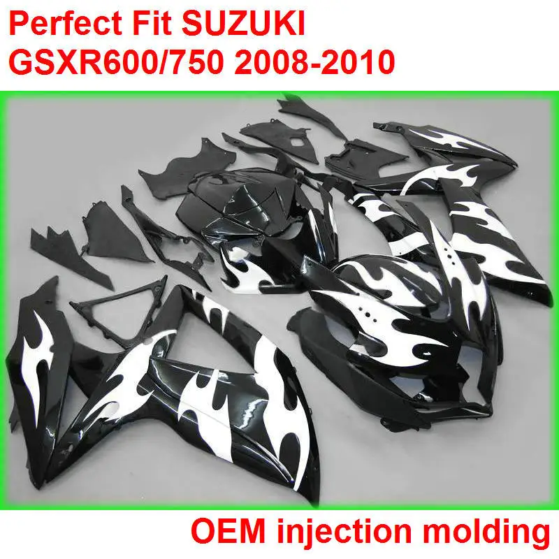 Injection Motorcycle unpainted bodywork fairing kit for Suzuki GSXR600 08 09 10 black white fairings GSXR600/750 2008-2010 IY62
Injection Motorcycle unpainted bodywork fairing kit for Suzuki GSXR600 08 09 10 black white fairings GSXR600/750 2008-2010 IY62