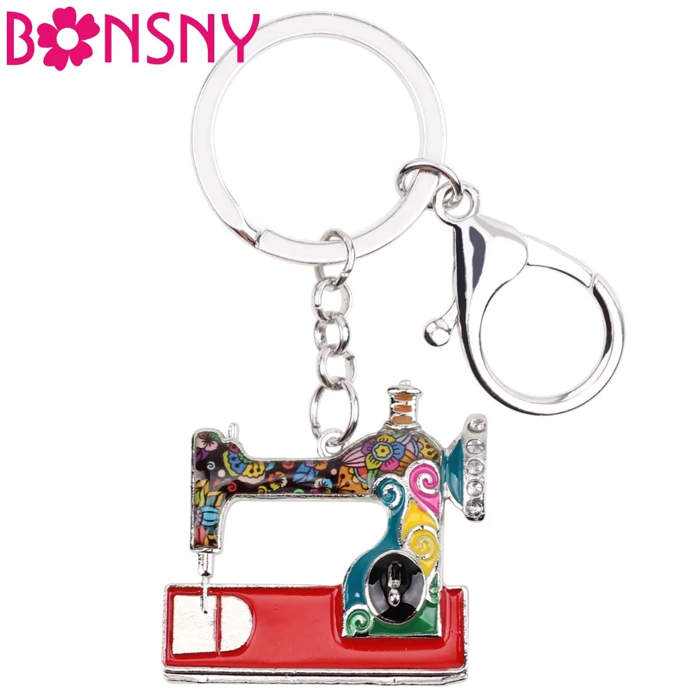 Bonsny Enamel Alloy Sewing Machine Tools Key Chains Keychains Ring Pendant Fashion Vintage Bag Car Purse Charms Birthday Gift
Bonsny Enamel Alloy Sewing Machine Tools Key Chains Keychains Ring Pendant Fashion Vintage Bag Car Purse Charms Birthday Gift