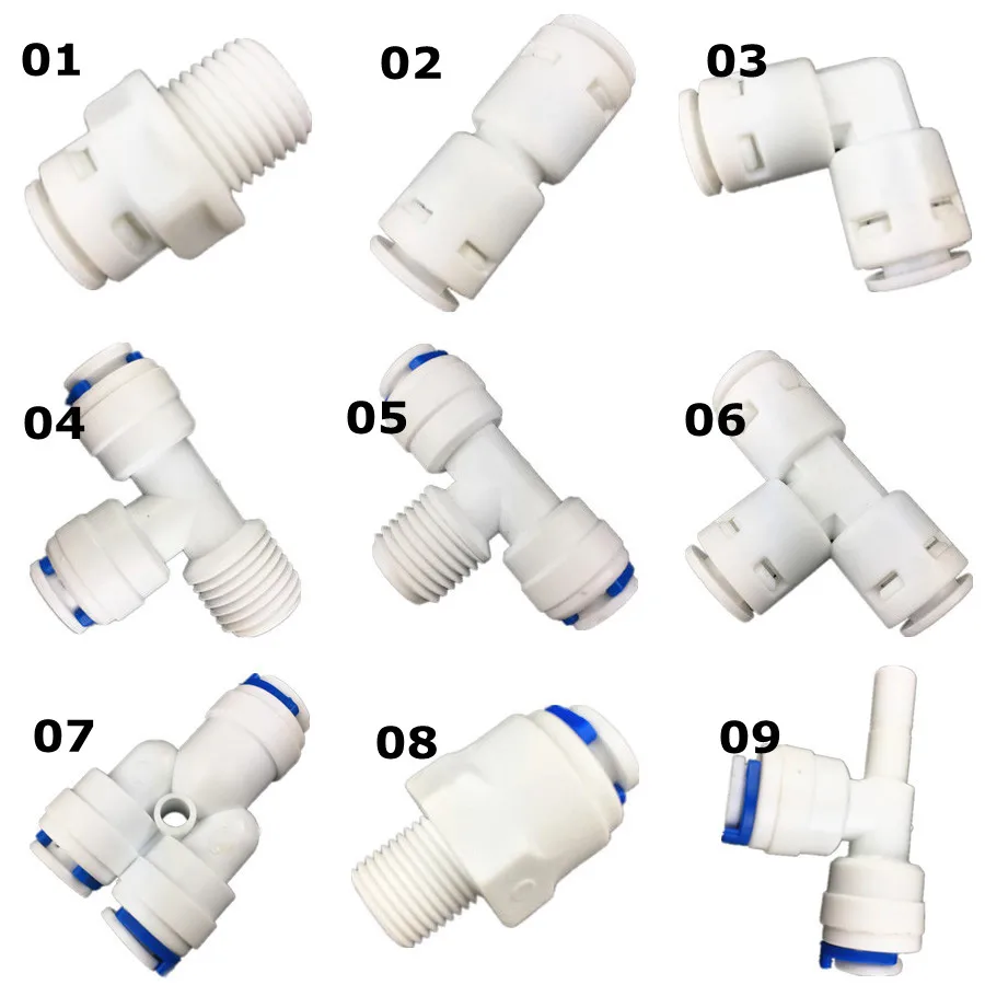 Water purifier parts Hose Tube Quick Connection pipe fittings RO Water Connector Reverse Osmosis Aquarium System T type Y-shape
Water purifier parts Hose Tube Quick Connection pipe fittings RO Water Connector Reverse Osmosis Aquarium System T type Y-shape