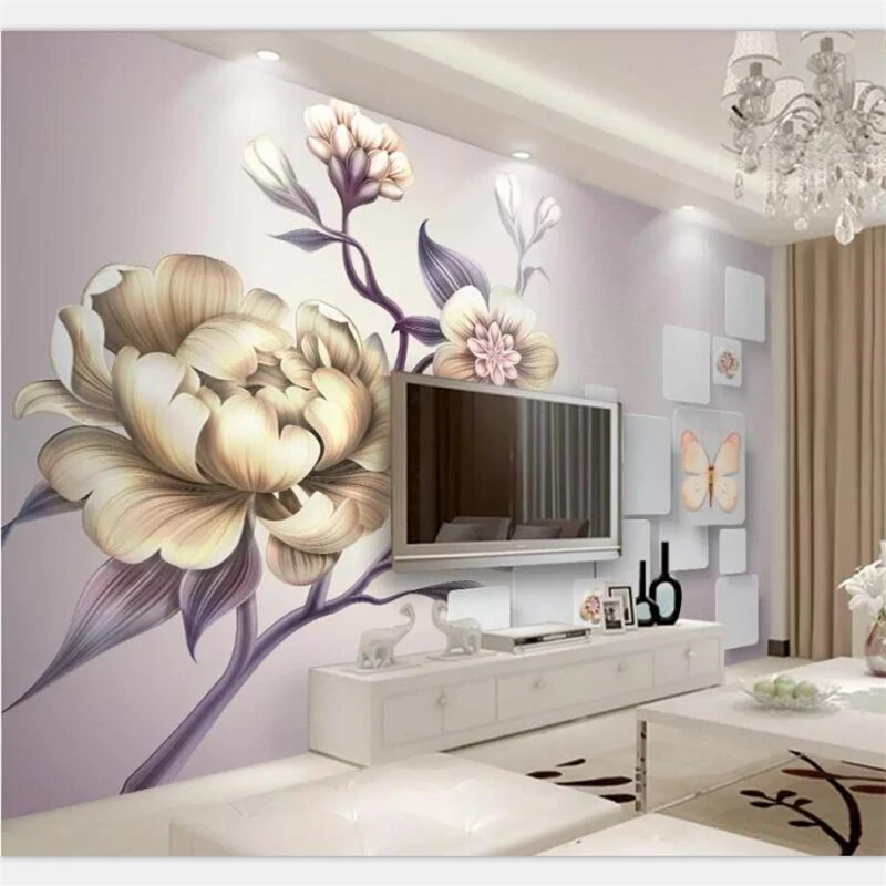 beibehang Wallpaper murals custom home decoration photo living room bedroom beautiful hand-painted peony flower 3D mural
beibehang Wallpaper murals custom home decoration photo living room bedroom beautiful hand-painted peony flower 3D mural