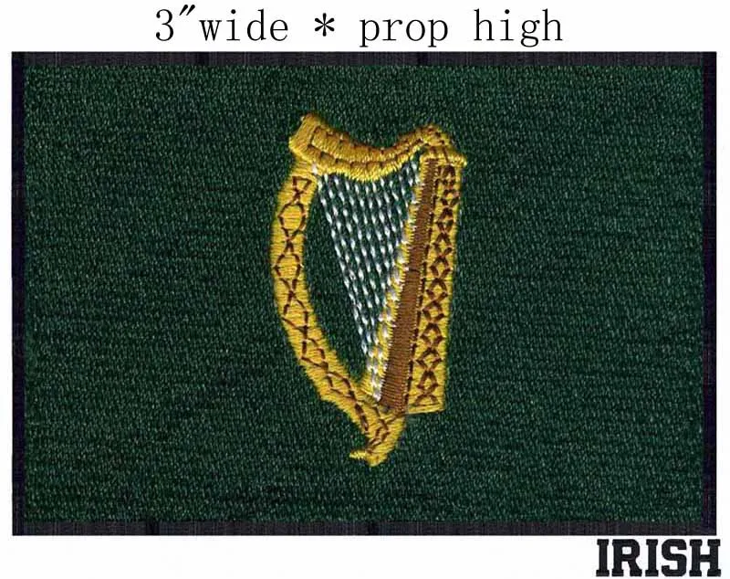 Irish Nationalism Flag embroidery patch 3" wide shipping/military patch/horizontal tricolour/political structures
Irish Nationalism Flag embroidery patch 3" wide shipping/military patch/horizontal tricolour/political structures