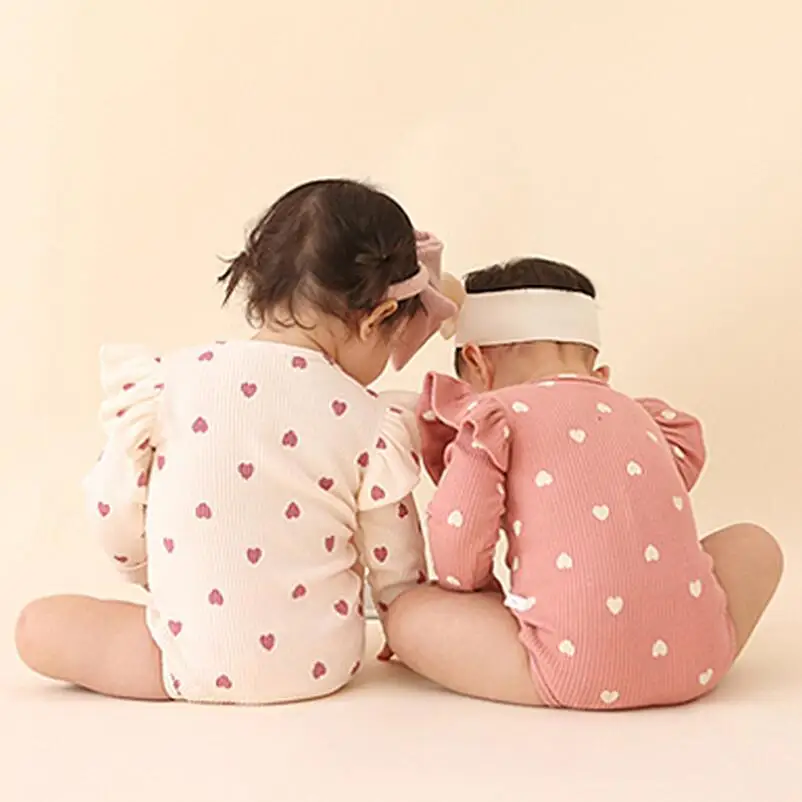 Одежда для маленьких девочек близнецов боди новорожденных детская одежда с