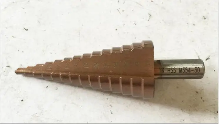 1pc HSS m35 made round shank 14steps 4-30mm HSS straight step Drill Bit Set core drill bit cone Step Drill Bit Set hole cutter
1pc HSS m35 made round shank 14steps 4-30mm HSS straight step Drill Bit Set core drill bit cone Step Drill Bit Set hole cutter