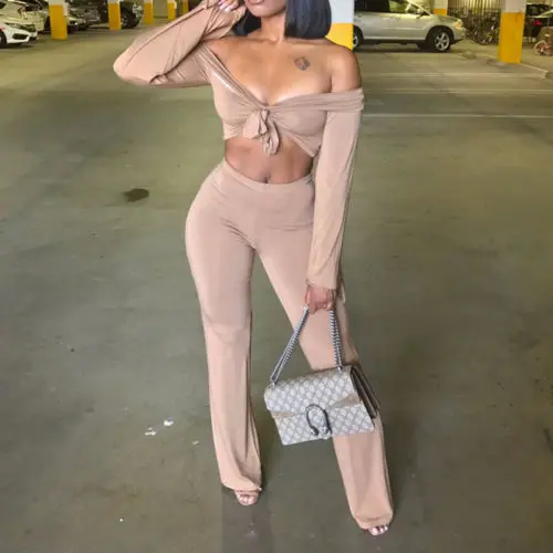Women Ladies 2 Piece Crop Top Jumpsuit Long Sleeve Cut Out Playsuit Tracksuit Womens Lady Sexy Brief Jumpsuits Two Pieces
Women Ladies 2 Piece Crop Top Jumpsuit Long Sleeve Cut Out Playsuit Tracksuit Womens Lady Sexy Brief Jumpsuits Two Pieces