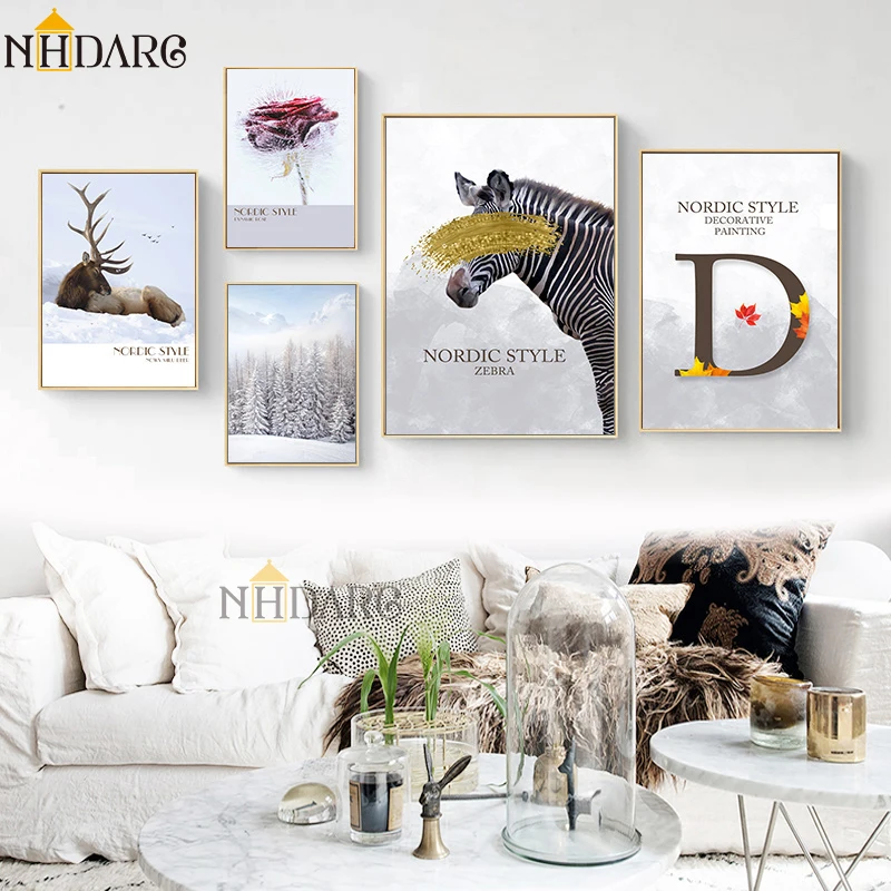 Posters and Prints Canvas Art Nordic Modern Simple Scenery Fashion Flower Zebra Deer Wall Pictures for Living Room Home Decor
Posters and Prints Canvas Art Nordic Modern Simple Scenery Fashion Flower Zebra Deer Wall Pictures for Living Room Home Decor