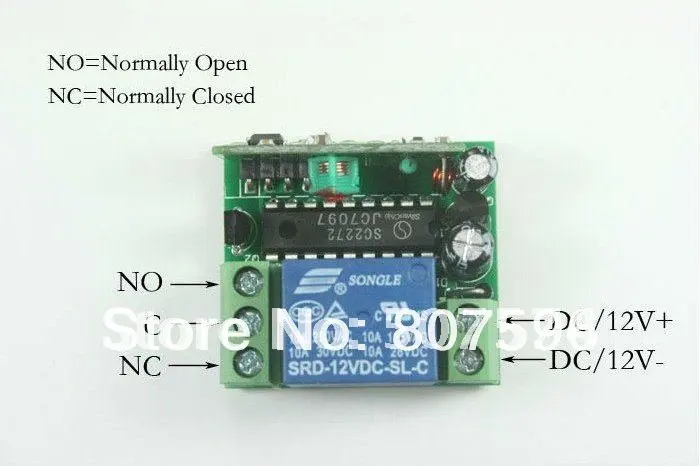 10 шт./лот междугородной 1000 м Бесплатная доставка AC/dc 12V 10a 1 CH rf Беспроводной пульт