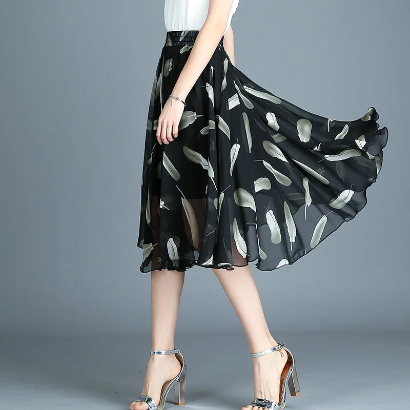 Sweet New Summer Fashion Print Chiffon A-Line Skirt Women Work Wear High Waist Skirts Female Basic All Match Party Skirts Mw280
Sweet New Summer Fashion Print Chiffon A-Line Skirt Women Work Wear High Waist Skirts Female Basic All Match Party Skirts Mw280