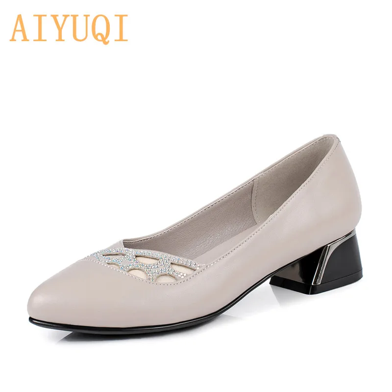 AIYUQI Women dress shoes 2021 spring new genuine leather women fashion shoes big size 41 42 43 rhinestone office shoes women
AIYUQI Women dress shoes 2021 spring new genuine leather women fashion shoes big size 41 42 43 rhinestone office shoes women
