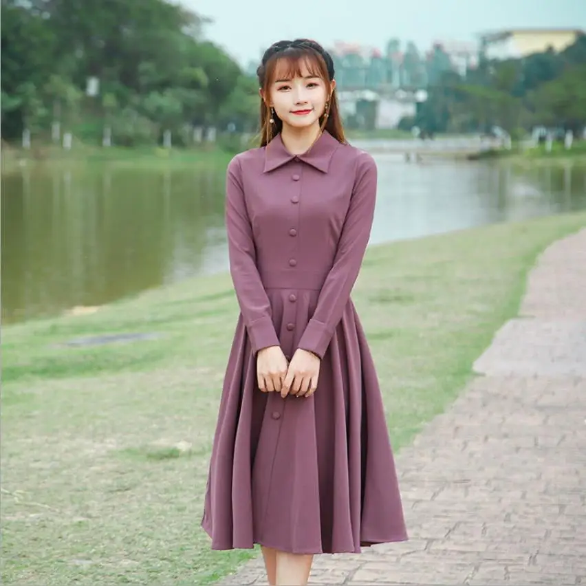Fashion brand retro style single breasted dress women's spring was thin big swing high waist elegant retro dress wq948 dropship
Fashion brand retro style single breasted dress women's spring was thin big swing high waist elegant retro dress wq948 dropship