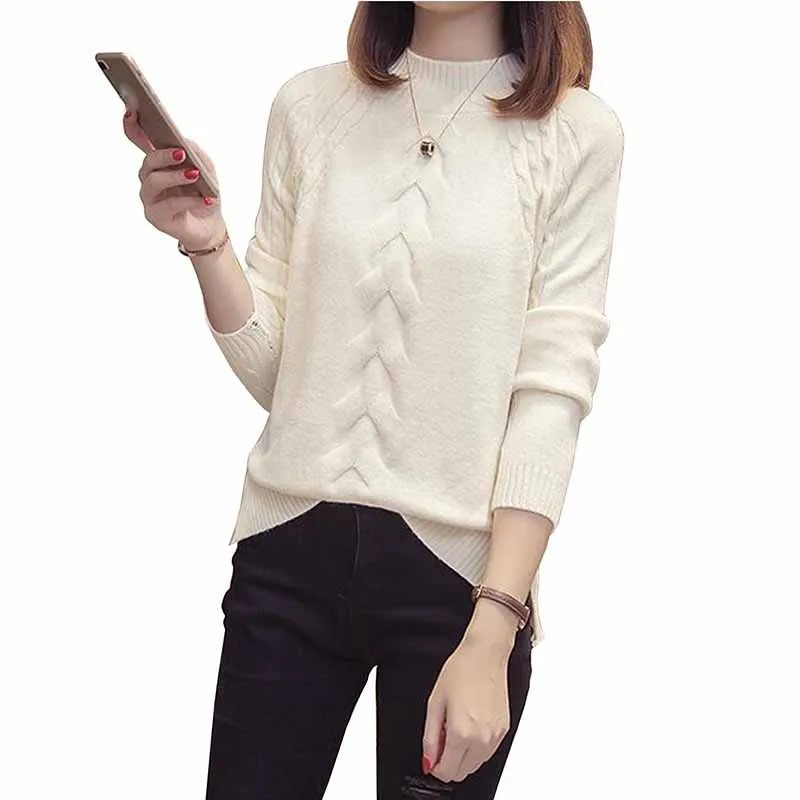 2018 New Half Turtleneck Women Winter Sweater Thicken Loose Pullover Knitted Sweater Tops for Women Autumn Plus size Sweater
2018 New Half Turtleneck Women Winter Sweater Thicken Loose Pullover Knitted Sweater Tops for Women Autumn Plus size Sweater
