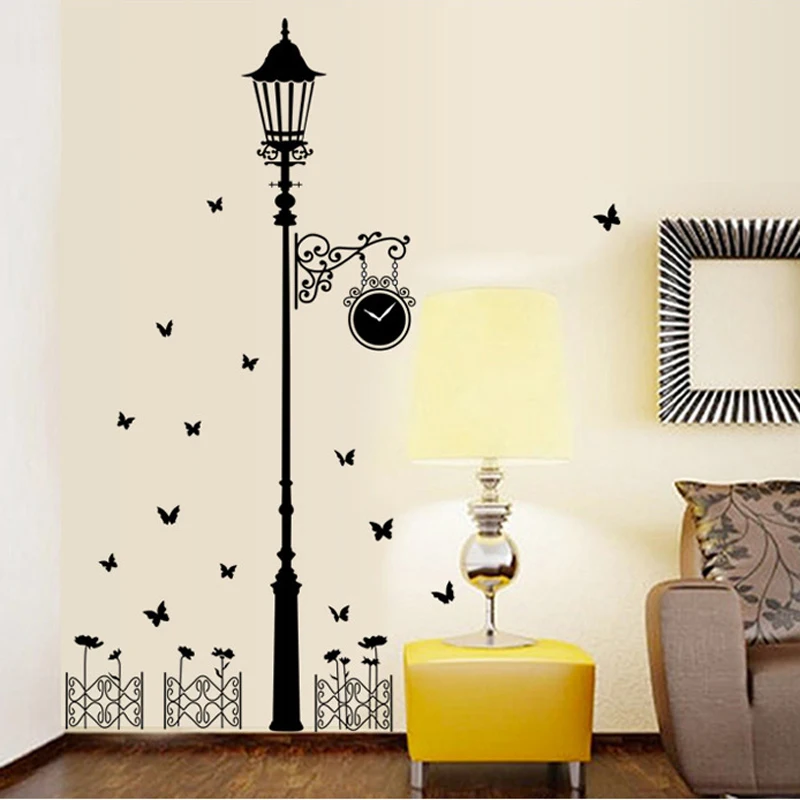 Creative Fence Ancient Lamp Wall Sticker Wall Mural Home Decor living room background art Decals Butterflies stickers Wallpaper
Creative Fence Ancient Lamp Wall Sticker Wall Mural Home Decor living room background art Decals Butterflies stickers Wallpaper