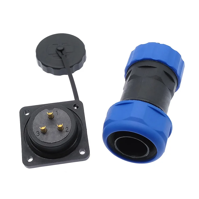 SP20 waterproof connector IP68 corrugated pipe flange socket 1/2/3/4/5/6/7/9/10/12/14Pin
SP20 waterproof connector IP68 corrugated pipe flange socket 1/2/3/4/5/6/7/9/10/12/14Pin