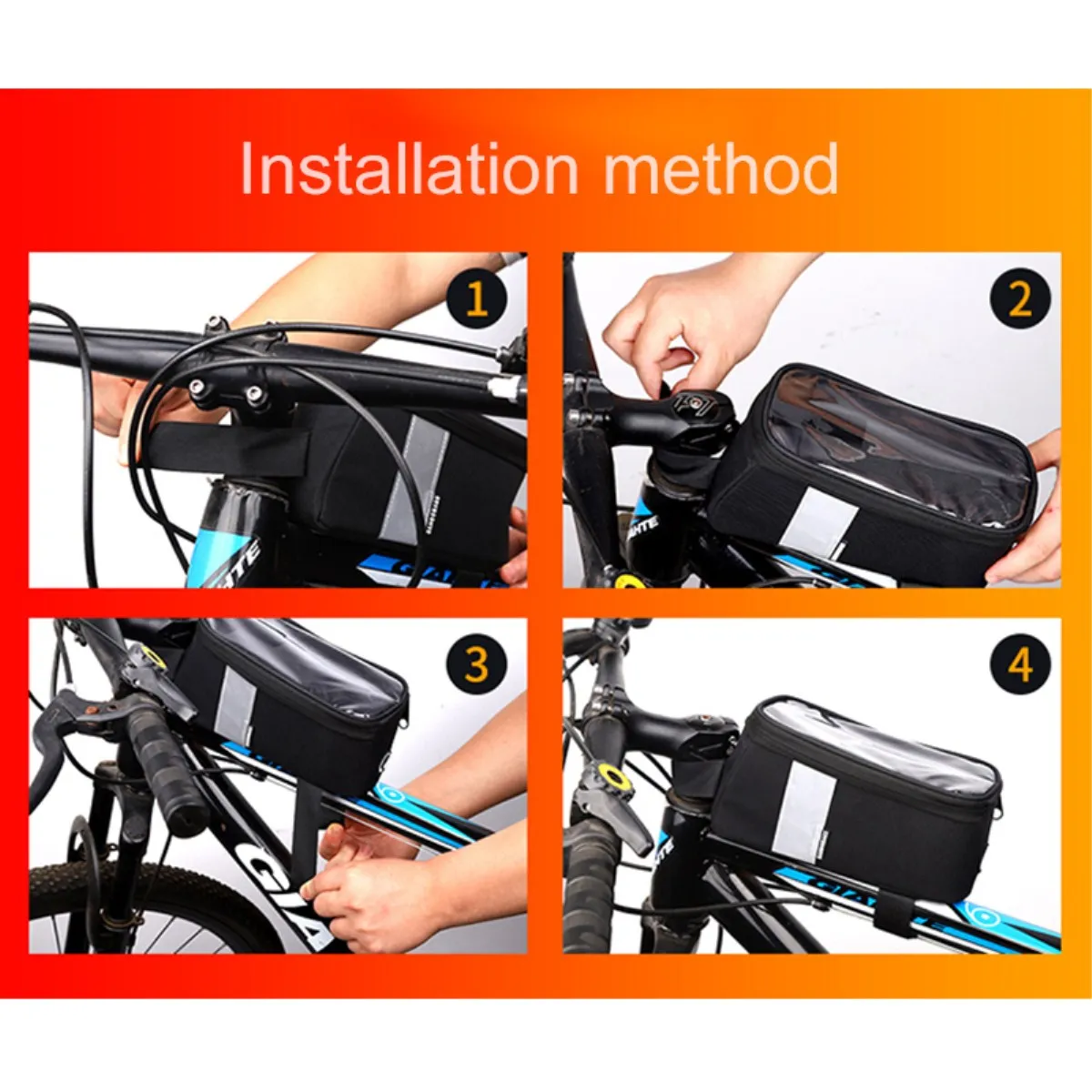 Waterproof Bike Bag Cycling Bicycle Bike Head Tube Handlebar Cell Mobile Phone Bag Case Holder Case Pannier for 5.7in Phone
Waterproof Bike Bag Cycling Bicycle Bike Head Tube Handlebar Cell Mobile Phone Bag Case Holder Case Pannier for 5.7in Phone