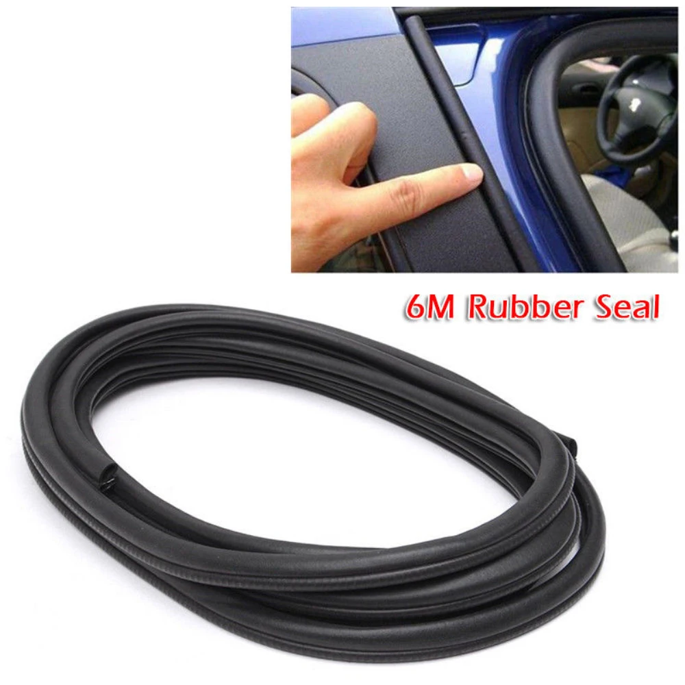 6М Резиновые уплотнительные полосы для защиты краев дверей автомобиля от пыли и шума типа D-образной формы Генераторный шкаф Скелетная промышленная полоса.