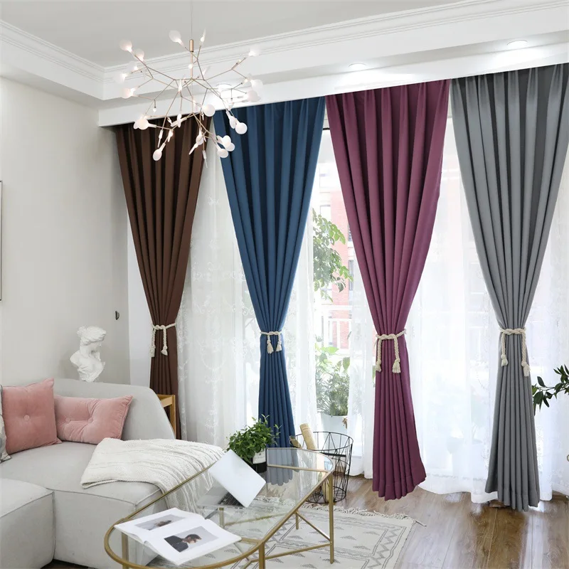 Window Curtain Fabric Living Room Bedroom Shading Blackout Curtains For Rideaux Chambre Voilage Drapes
Window Curtain Fabric Living Room Bedroom Shading Blackout Curtains For Rideaux Chambre Voilage Drapes