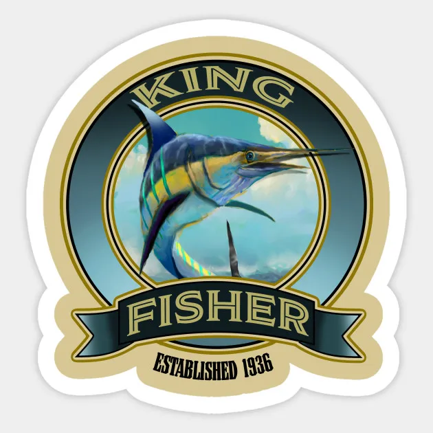 1 шт. 10 см наклейка King Fisher Go рыболовная приманка для мотоцикла и велосипеда s