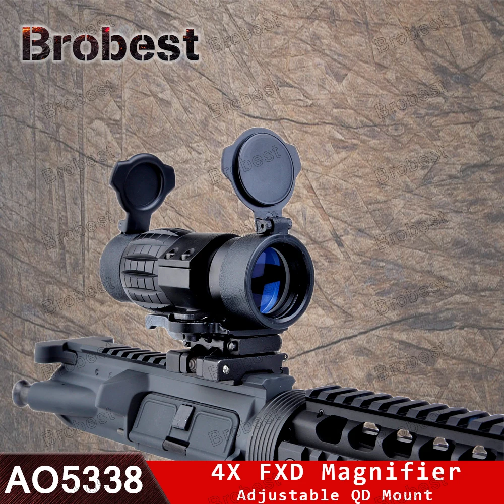 Лупа для винтовки Brobest ET Style 4X FXD с регулируемым креплением QD, тактические аксессуары для охоты, оптический прицел AO5338
Лупа для винтовки Brobest ET Style 4X FXD с регулируемым креплением QD, тактические аксессуары для охоты, оптический прицел AO5338