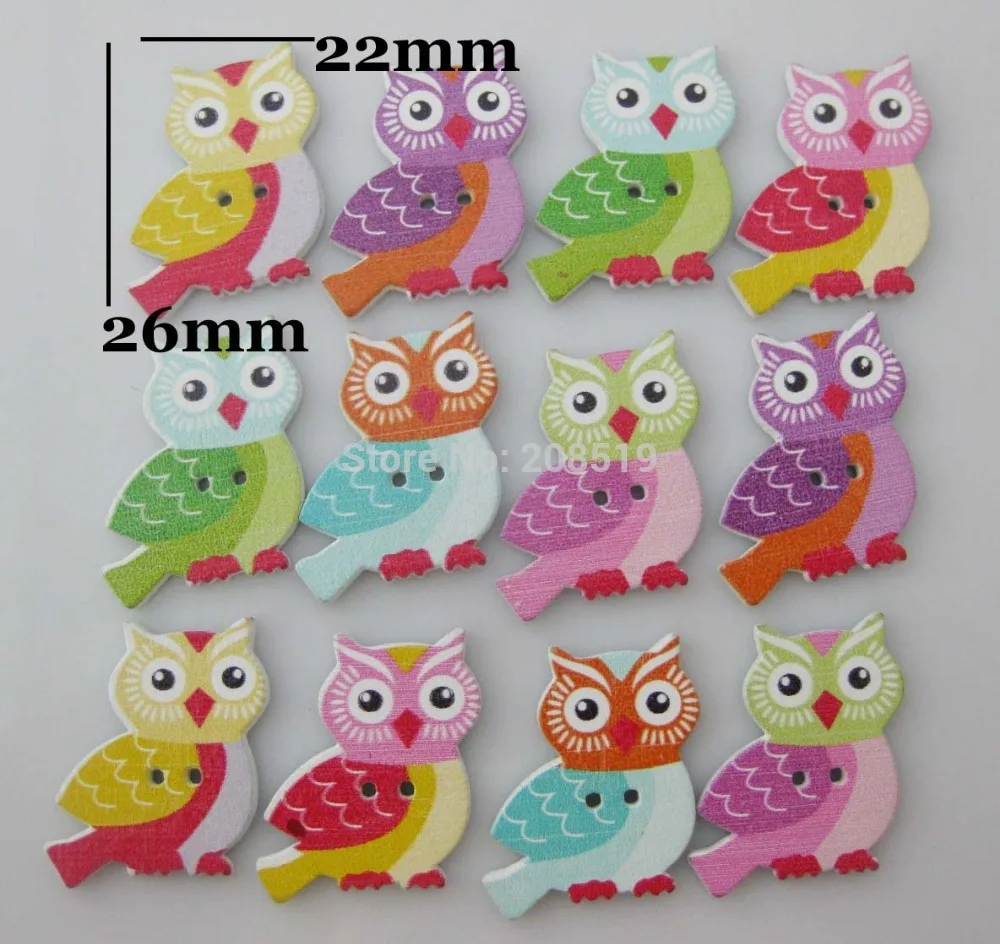WBNLKE New Arrival Wood OWL Buttons Multicolor 200pcs/lot scrapbooking craft button Decorative sewing buttons
WBNLKE New Arrival Wood OWL Buttons Multicolor 200pcs/lot scrapbooking craft button Decorative sewing buttons