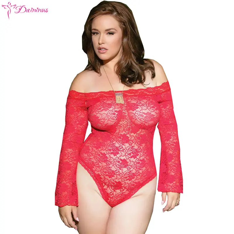 Боди женское кружевное, сексуальное нижнее белье с длинным рукавом, размера плюс, пижама, Эротическое нижнее белье, ночная сорочка
Боди женское кружевное, сексуальное нижнее белье с длинным рукавом, размера плюс, пижама, Эротическое нижнее белье, ночная сорочка