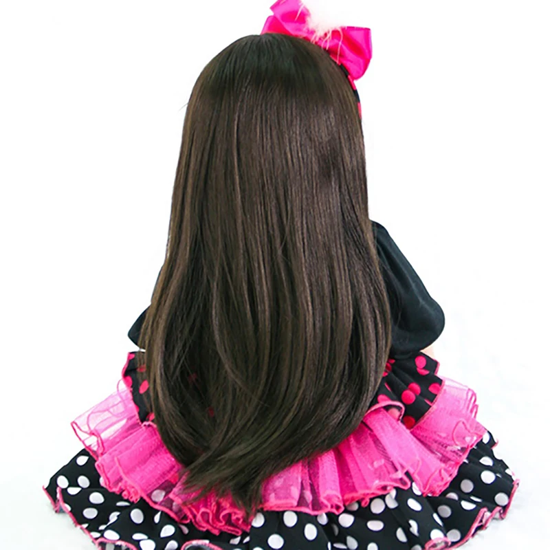 New fashion 22" Silicone vinyl long hair cotton body newborn reborn doll menina de silicone Best Christmas Boneca Princess
New fashion 22" Silicone vinyl long hair cotton body newborn reborn doll menina de silicone Best Christmas Boneca Princess