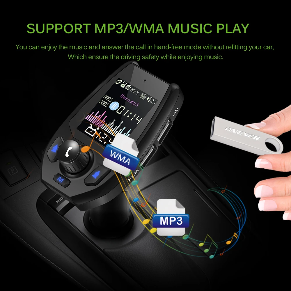 Автомобильный MP3-плеер, Автомобильный мультимедийный плеер с цветным экраном, Fm-передатчиком, U-диском/TF музыкой, Bluetooth, автомобильный компле...
Автомобильный MP3-плеер, Автомобильный мультимедийный плеер с цветным экраном, Fm-передатчиком, U-диском/TF музыкой, Bluetooth, автомобильный компле...