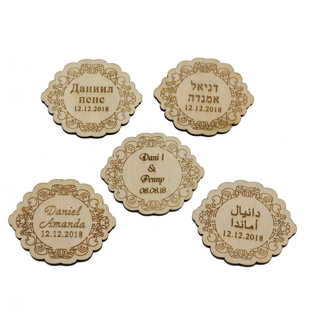 50PCS Personalized Engraved Square Wedding Wood Tag Wooden Baby Shower Christening Candy Box Table Centerpieces Decor Favor
50PCS Personalized Engraved Square Wedding Wood Tag Wooden Baby Shower Christening Candy Box Table Centerpieces Decor Favor
