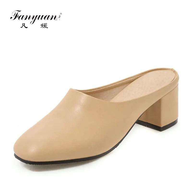 Fanyuan/2019 оптовая продажа большие размеры 48 женские туфли лодочки из искусственной