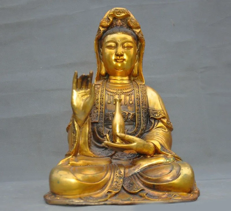 Christmas Chinese Buddhism bronze Gilt goddess Bodhisattva Kwan-yin Guanyin Quanyin statue Halloween
Christmas Chinese Buddhism bronze Gilt goddess Bodhisattva Kwan-yin Guanyin Quanyin statue Halloween